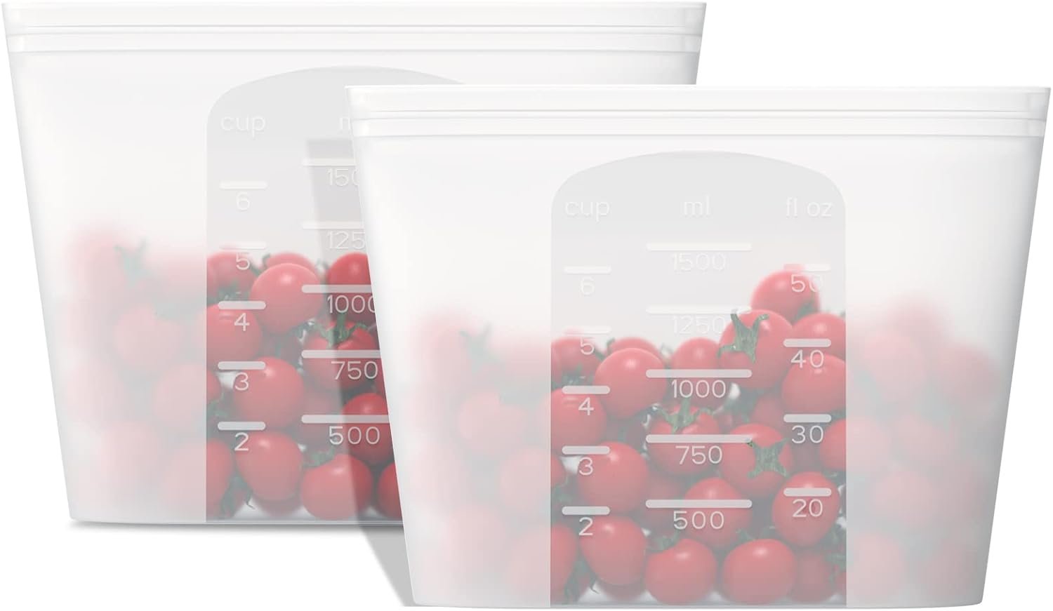Winrock Reusable Silicone Food Storage Bags (2-Pack, 51oz) product photo