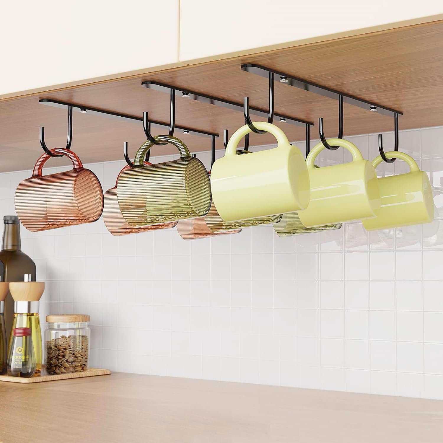 Luckinow Cabinet Hanging Rail for Utensils product photo