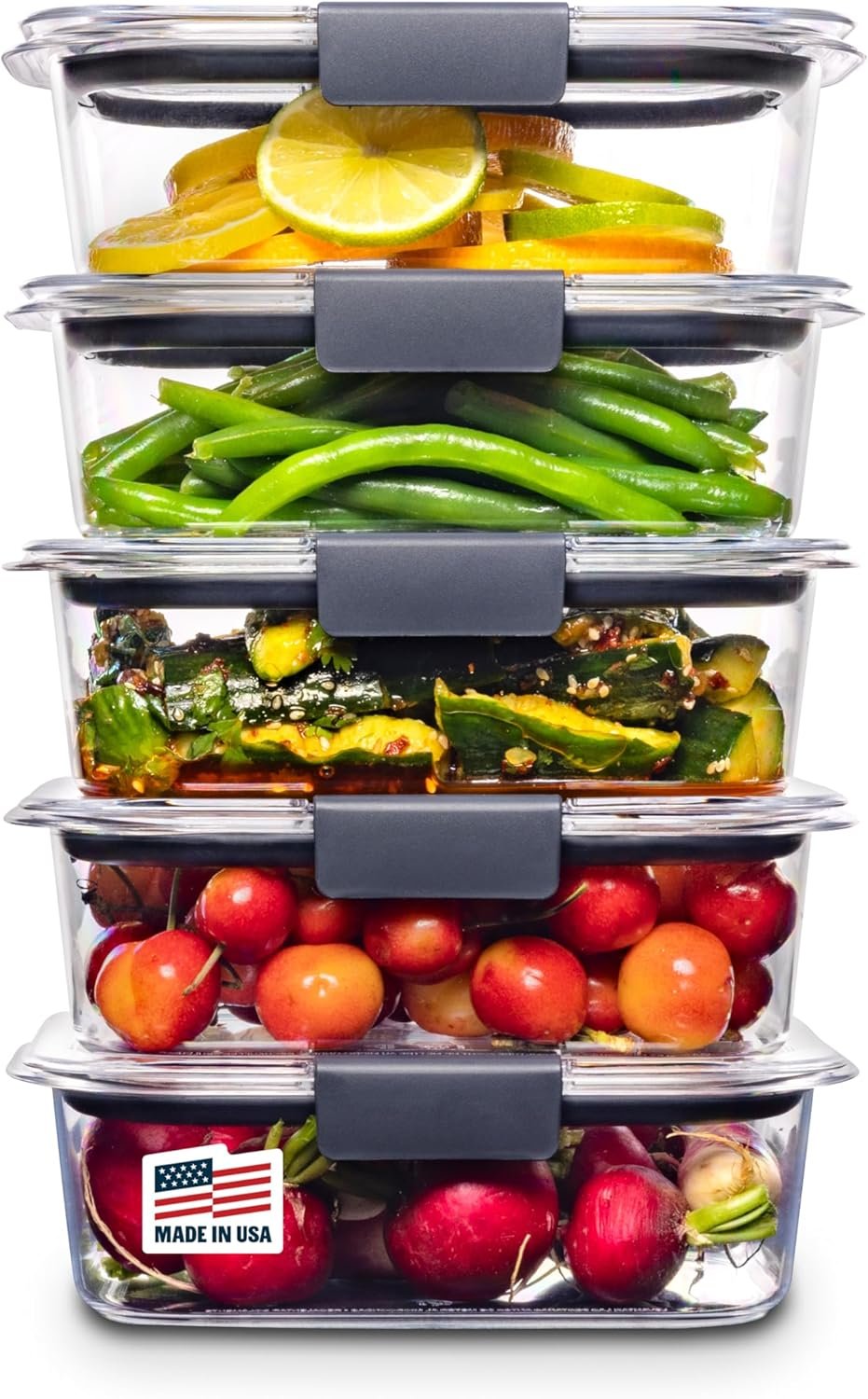 Rubbermaid Brilliance Tritan Plastic Food Storage Containers (Set of 5) product photo