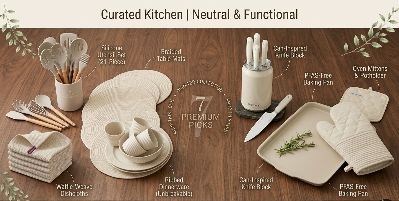 Best Aesthetic Kitchen Essentials for a Beige Modern Kitchen Setup 2026 Amazon Finds