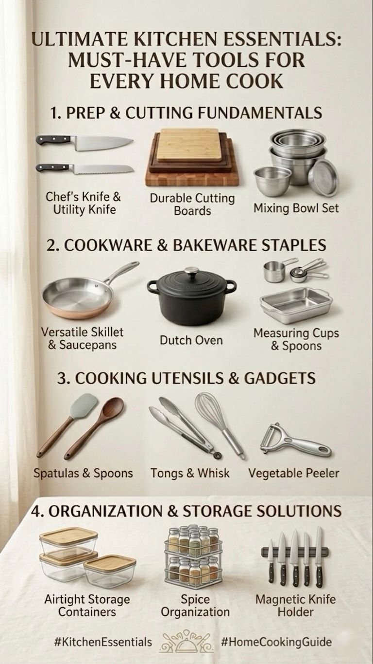 12 Must Have Kitchen Tools Every Home Cook Needs